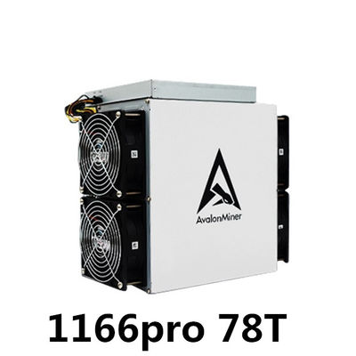 Canaan A1166 Pro 75T Avalon Bitcoin Miner ASIC 78T 3276W Maszyna górnicza BTC