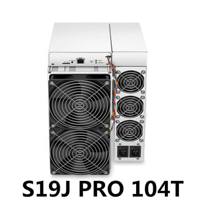 S19j PRO 104T 3250w Antminer Bitcoin Miner 128 MB DDR5 ASIC Mining Machine